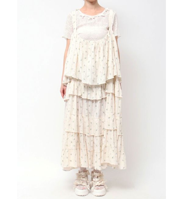 merry jenny「floralティアードティアードワンピース」|ワンピース|