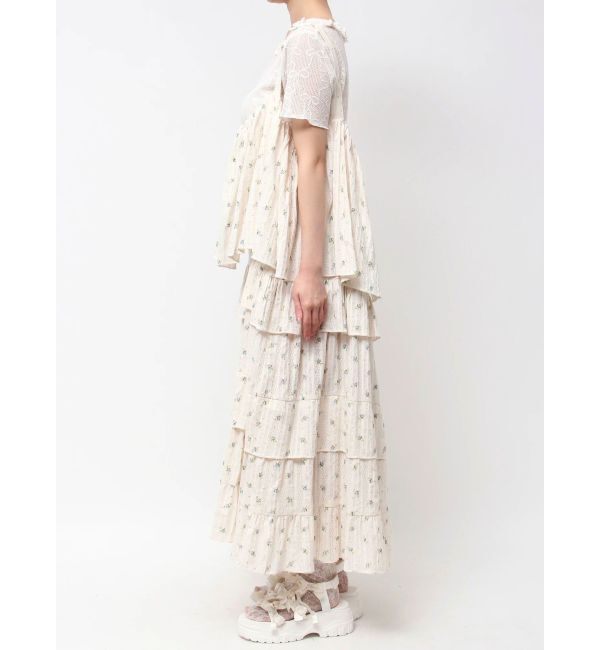 merry jenny「floralティアードティアードワンピース」|ワンピース|