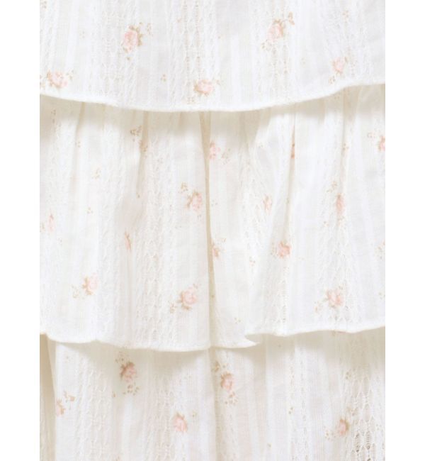 merry jenny「floralティアードティアードワンピース」|ワンピース|