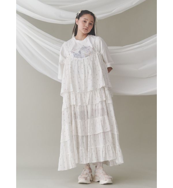 merry jenny「floralティアードティアードワンピース」|ワンピース|