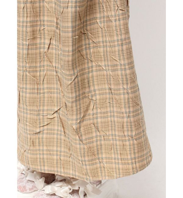 merry jenny「check&times;checkリボンギャザースカート」|スカート|