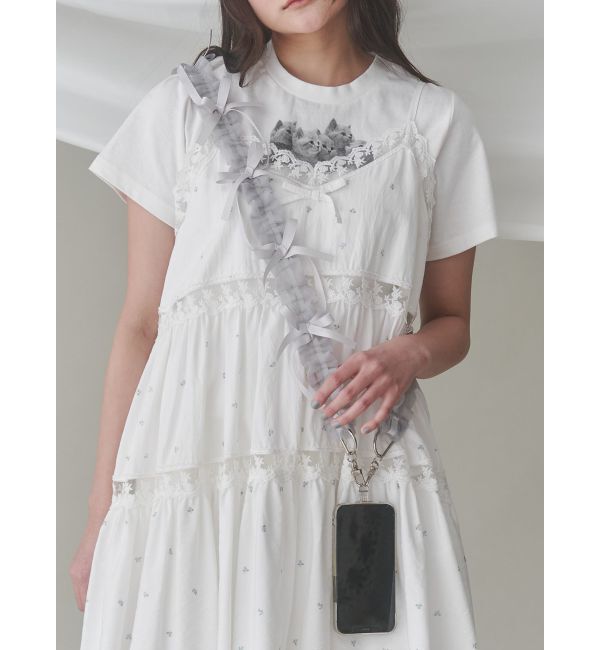 merry jenny「ランダムリボンマルチストラップ」|チャーム・キーホルダー|グレー