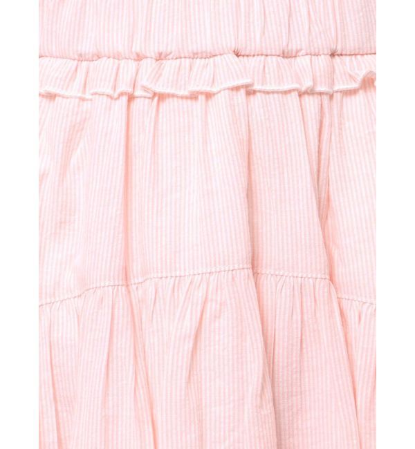 merry jenny「ストライプリボンフレアジャンスカ」|ジャンパースカート|