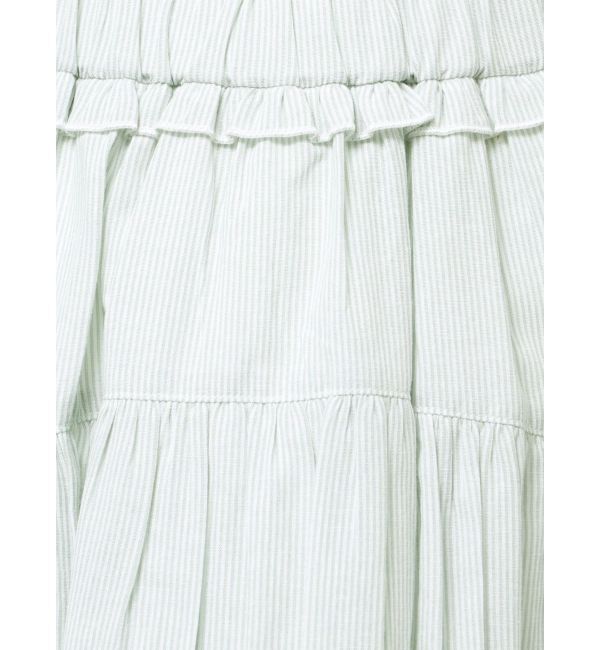 merry jenny「ストライプリボンフレアジャンスカ」|ジャンパースカート|