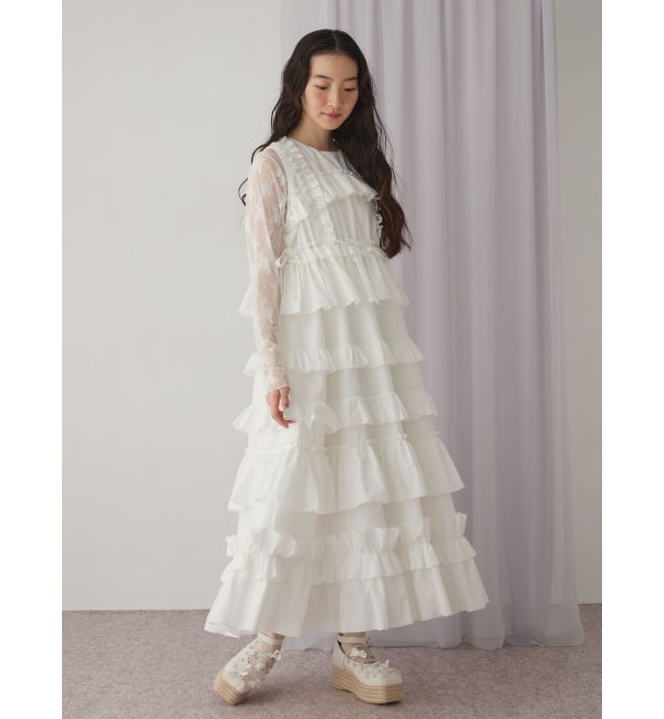 merry jenny「フリルティアードワンピース」|ワンピース|