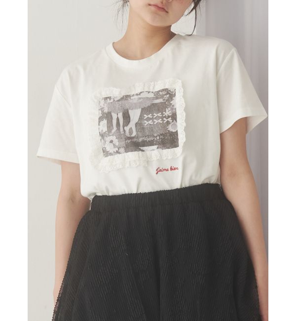 merry jenny「memory frame tee」|Tシャツ・カットソー|オフホワイト