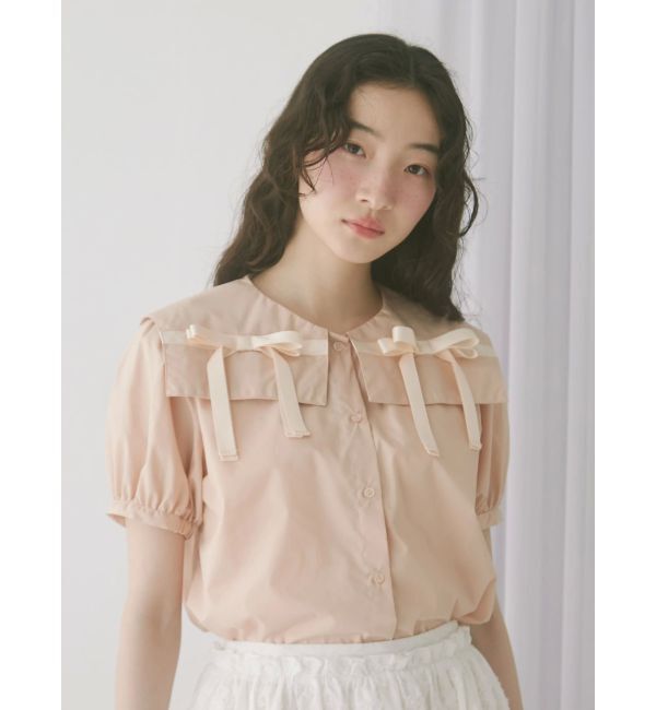 merry jenny「リボンカラーブラウス」|シャツ・ブラウス|