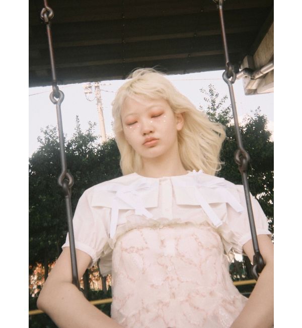 merry jenny「リボンカラーブラウス」|シャツ・ブラウス|