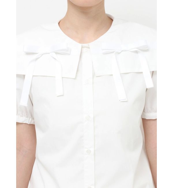 merry jenny「リボンカラーブラウス」|シャツ・ブラウス|