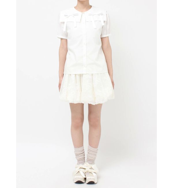 merry jenny「リボンカラーブラウス」|シャツ・ブラウス|