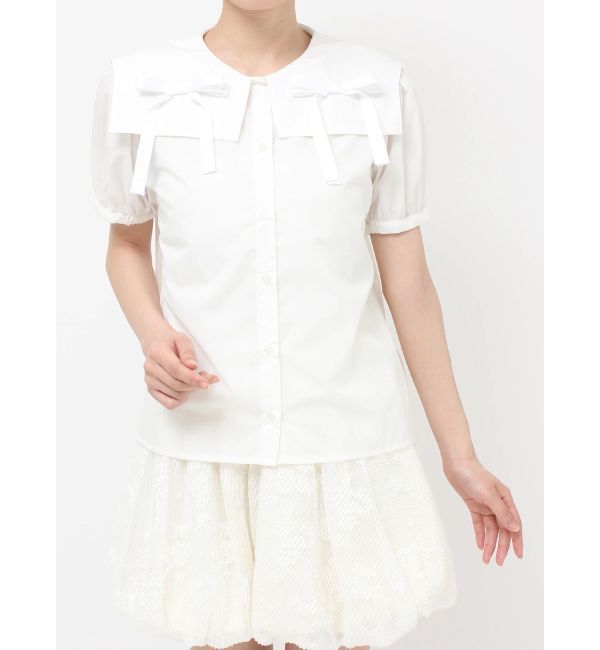 merry jenny「リボンカラーブラウス」|シャツ・ブラウス|