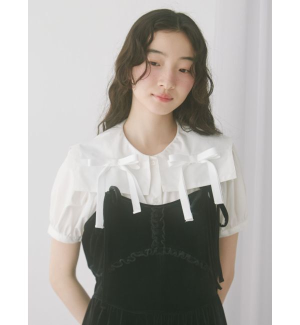 merry jenny「リボンカラーブラウス」|シャツ・ブラウス|