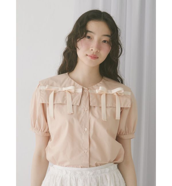 merry jenny「リボンカラーブラウス」|シャツ・ブラウス|