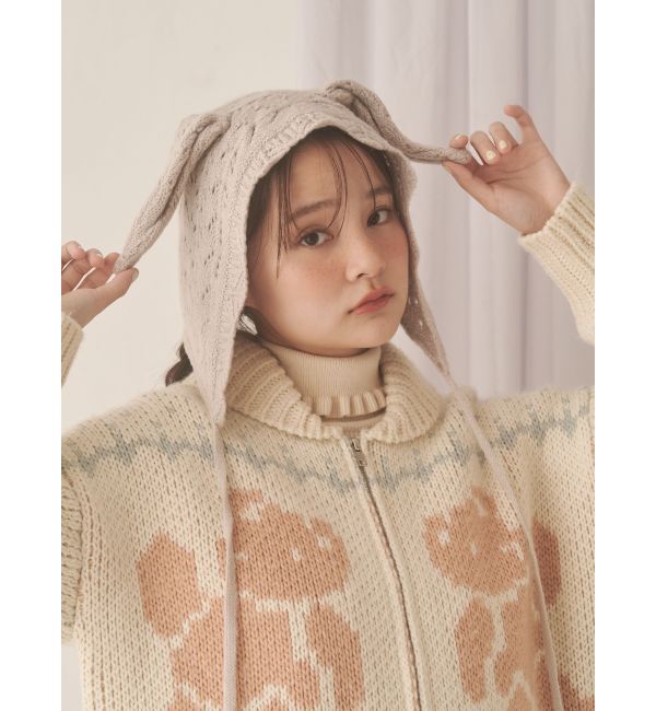 merry jenny「animal lace knit cap」|その他|