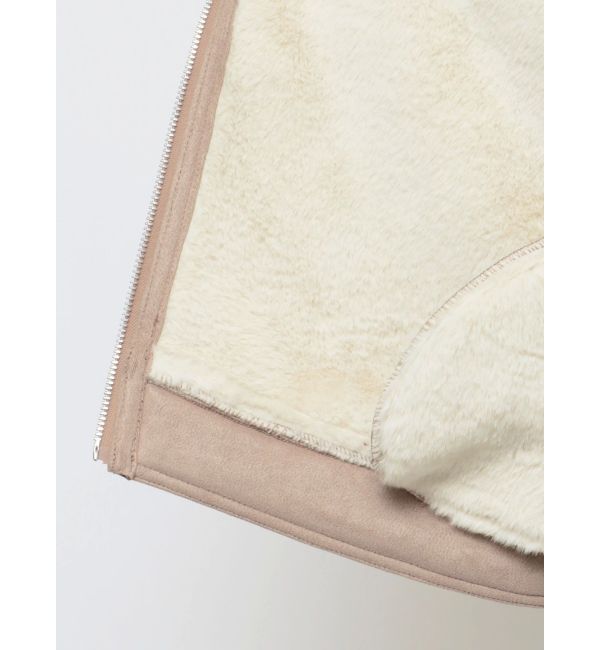 GYDA「ショート フェイクムートン ライダースジャケット」|その他|