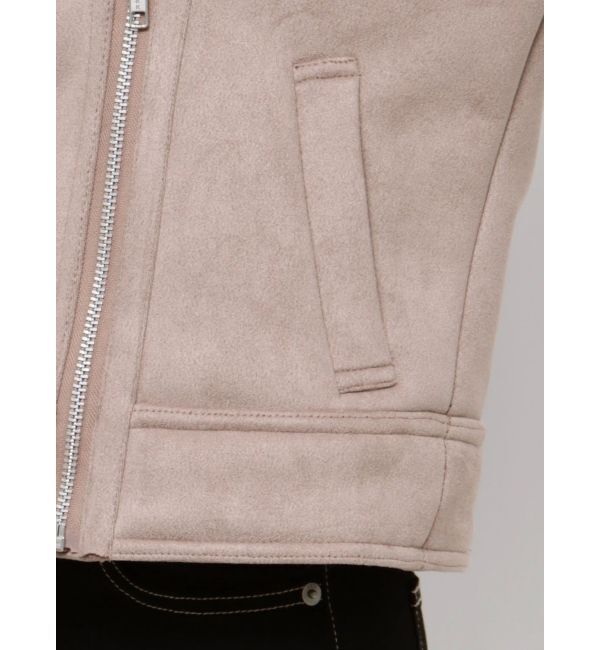 GYDA「ショート フェイクムートン ライダースジャケット」|その他|