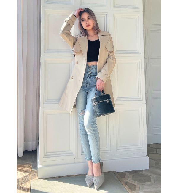 GYDA「フレアミディトレンチコート」|その他|