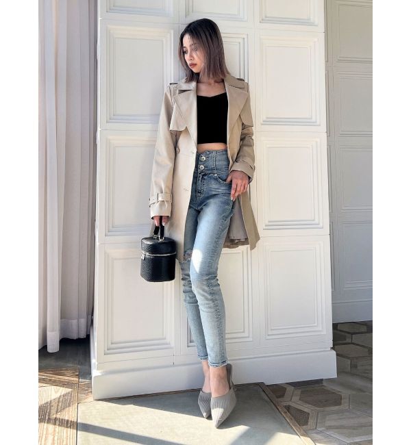 GYDA「フレアミディトレンチコート」|その他|