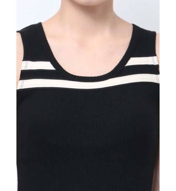 GYDA「ネックラインノースリーブタイトミニワンピース」|ワンピース|