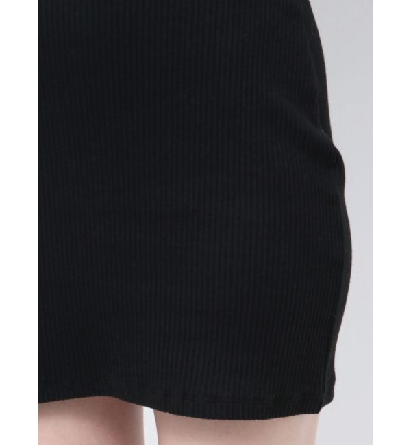 GYDA「ネックラインノースリーブタイトミニワンピース」|ワンピース|