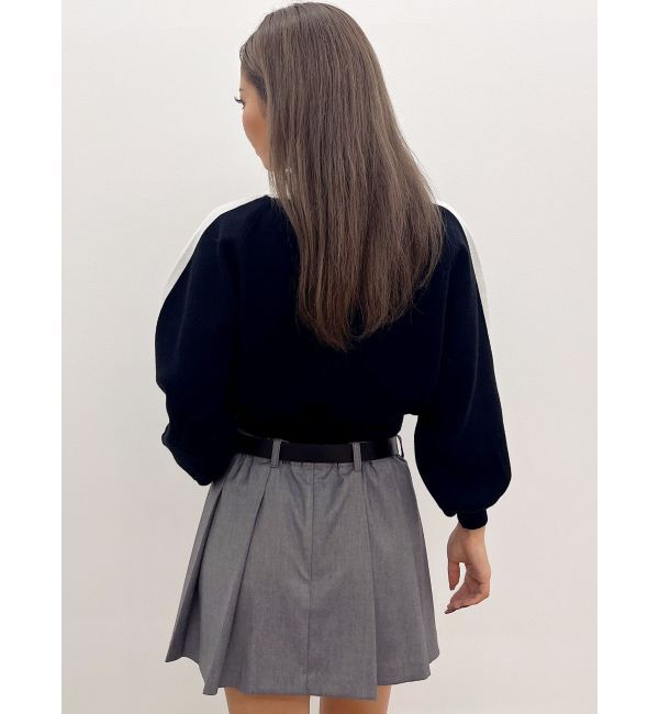 GYDA「round GY BICOLOR POLOニットトップス」|ニット・セーター|