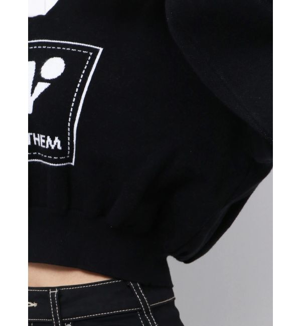 GYDA「round GY BICOLOR POLOニットトップス」|ニット・セーター|