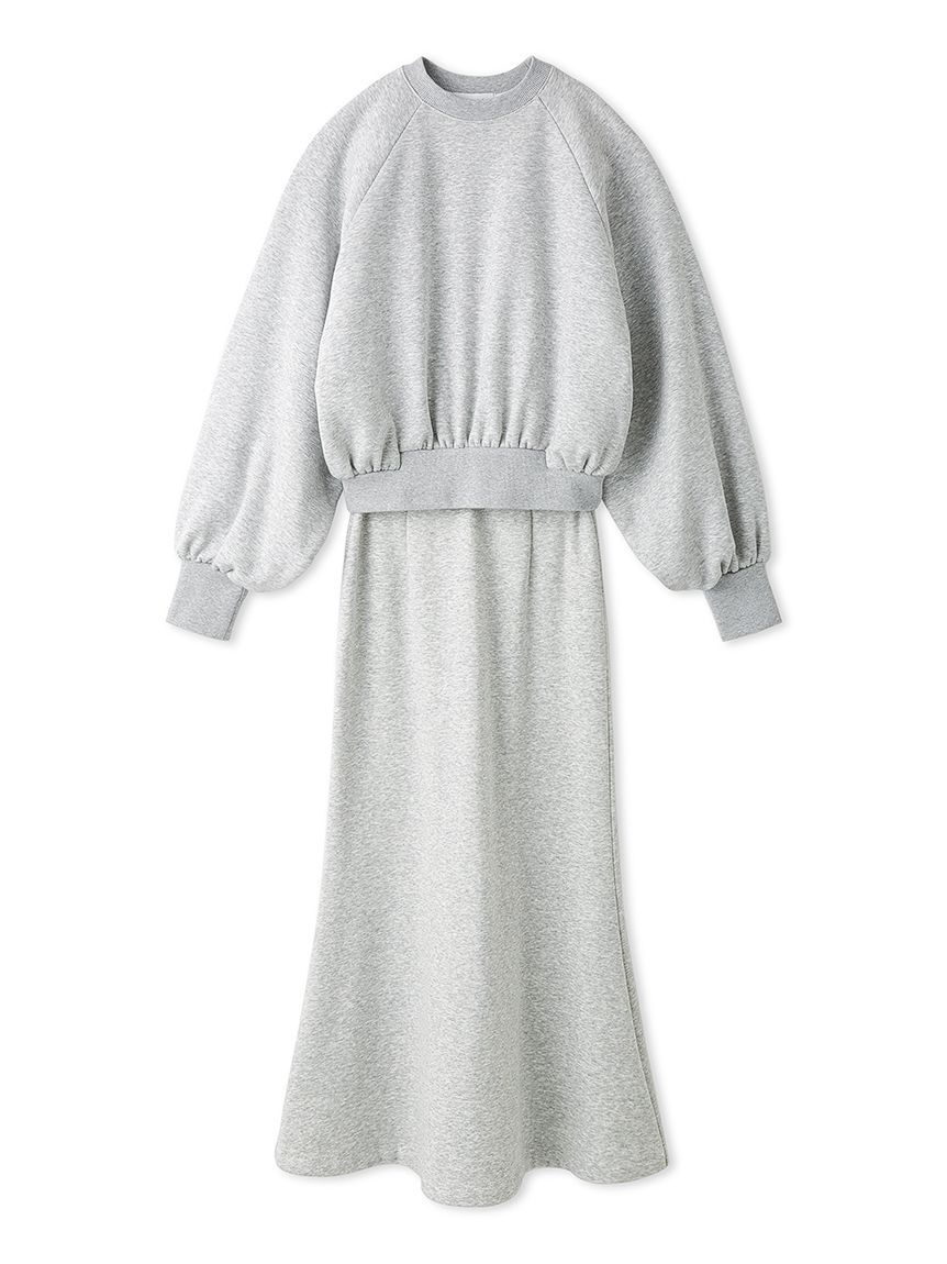 emmi atelier「裏起毛プルオーバースカートセット」|ワンピース|LGRY