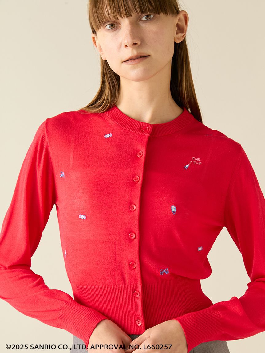 FURFUR「FRESH PUNCH 刺繍カーディガン」|カーディガン|