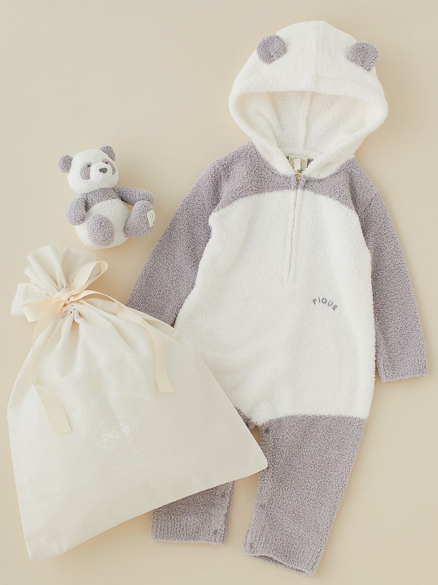 GELATO PIQUE KIDS & BABY「【ラッピング済み】【BABY】パウダーアニマルロンパース＆ぬいぐるみSET」|その他ベビー用品|OWHT