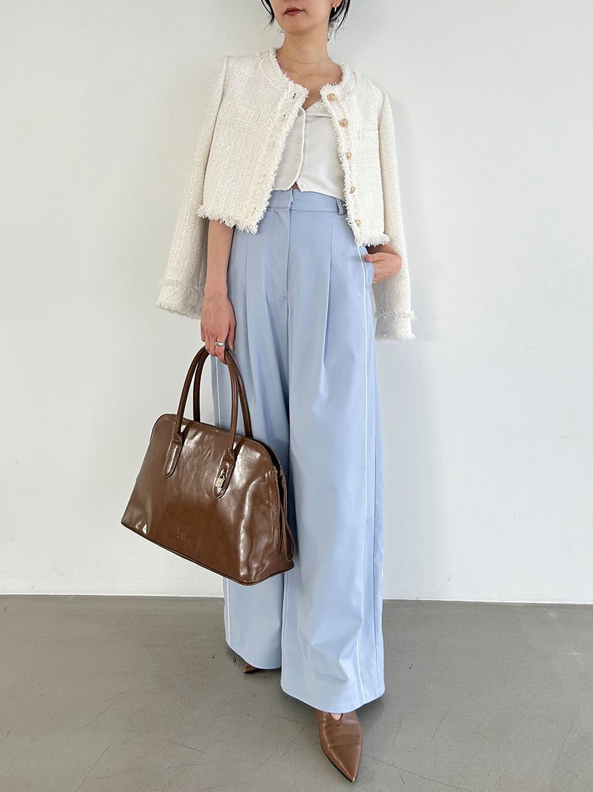 SNIDEL「タックラインパンツ」|チノ|