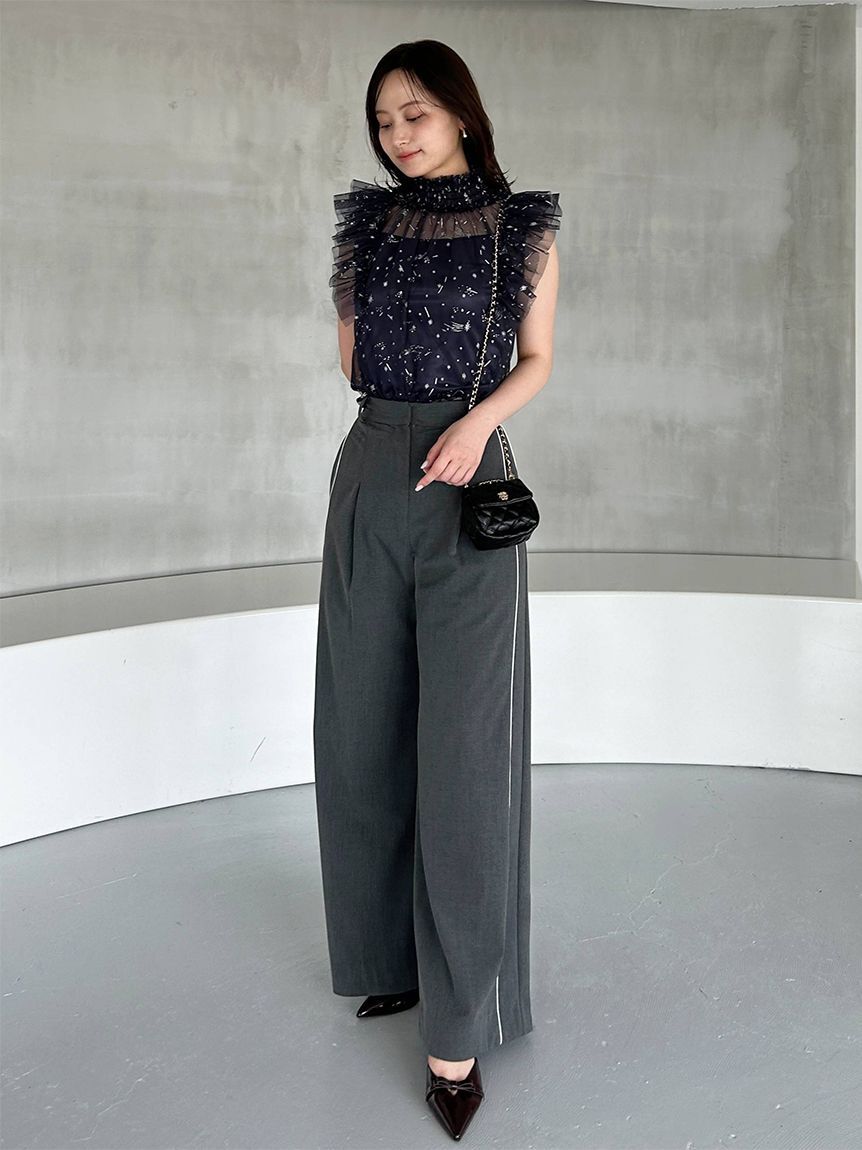 SNIDEL「タックラインパンツ」|チノ|