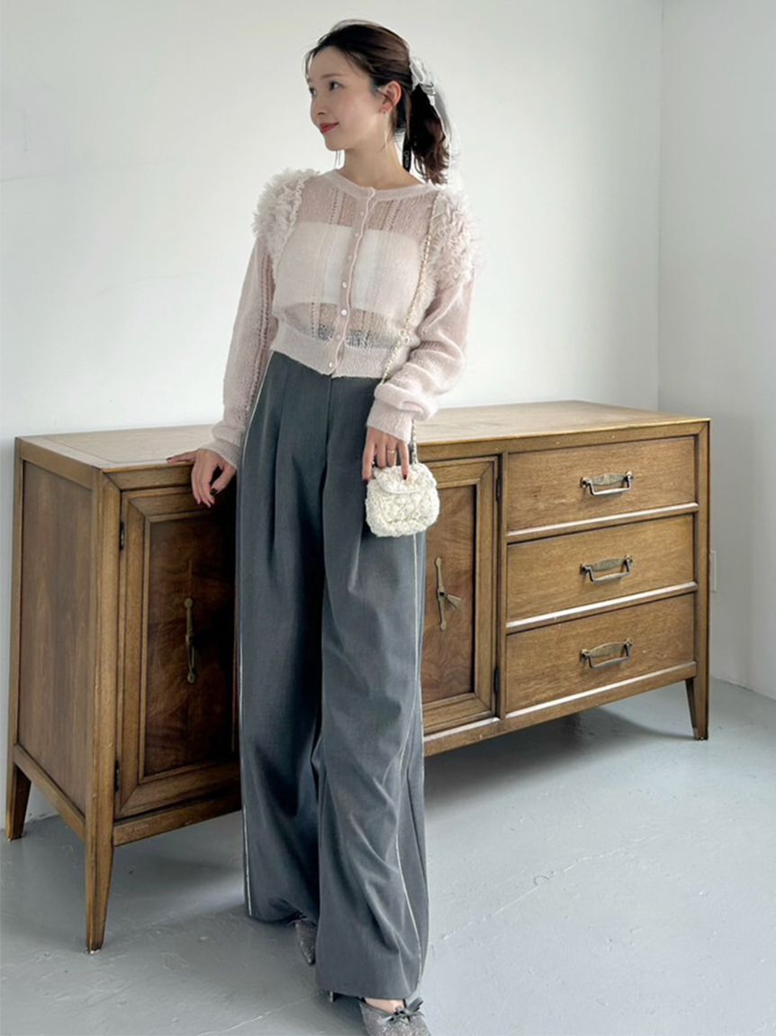 SNIDEL「タックラインパンツ」|チノ|