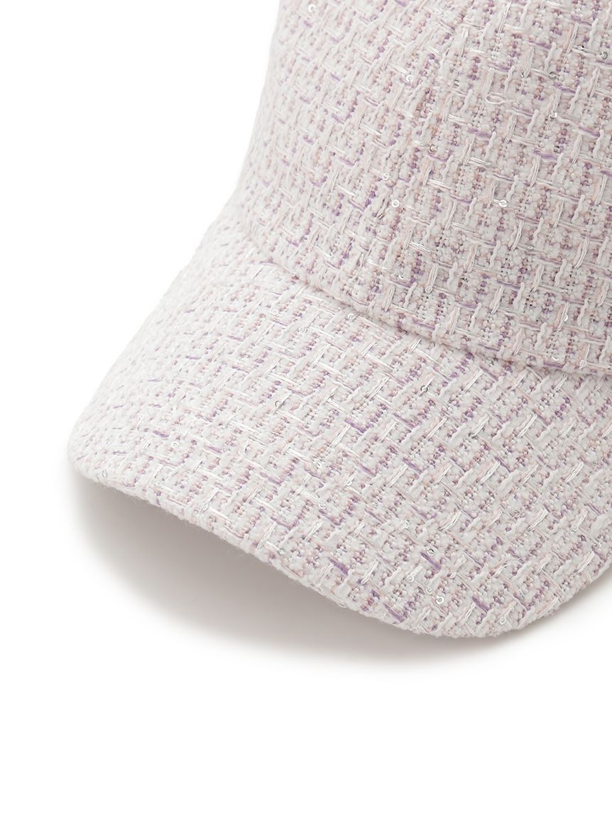 CELFORD「ロゴメタル付きツイードキャップ」|キャップ・キャスケット|