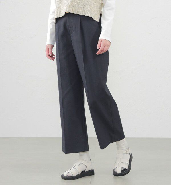 MACKINTOSH PHILOSOPHY「【2024年春夏モデル】ドライオックスフォードワイドパンツ」|その他|ネイビー