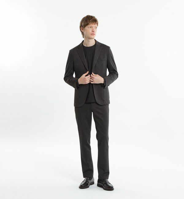 MACKINTOSH PHILOSOPHY「テーラードジャージー パンツ ダブルジャージー裏メッシュ」|スラックス|