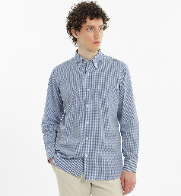 MACKINTOSH PHILOSOPHY「長袖ボタンダウンドレスシャツ オックス/ストライプ/チェック」|シャツ・ブラウス|チェック