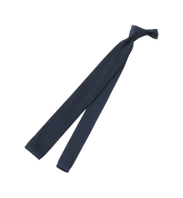 MACKINTOSH PHILOSOPHY「トロッター ニットタイ ドライカノコ」|ネクタイ・蝶ネクタイ|ネイビー