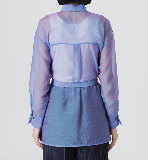  「【手洗い可】シャンブルオーガンシアーシャツ」|シャツ・ブラウス|