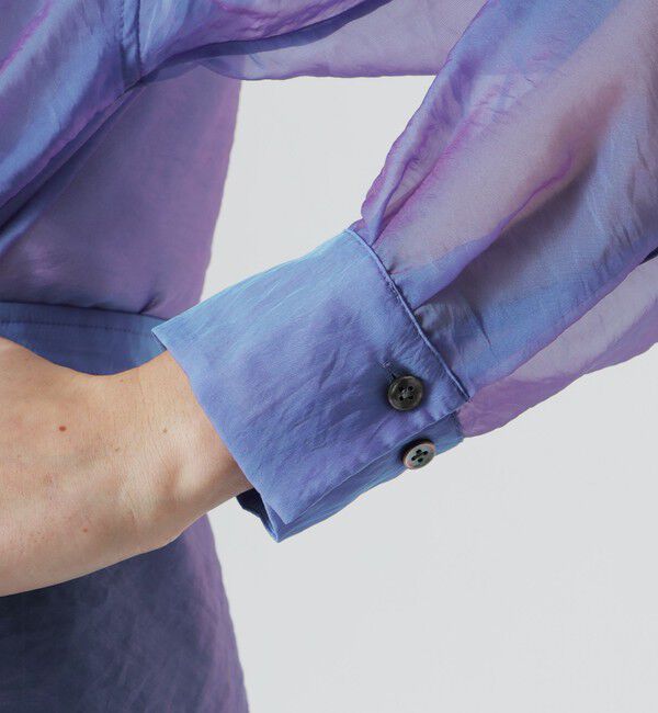  「【手洗い可】シャンブルオーガンシアーシャツ」|シャツ・ブラウス|