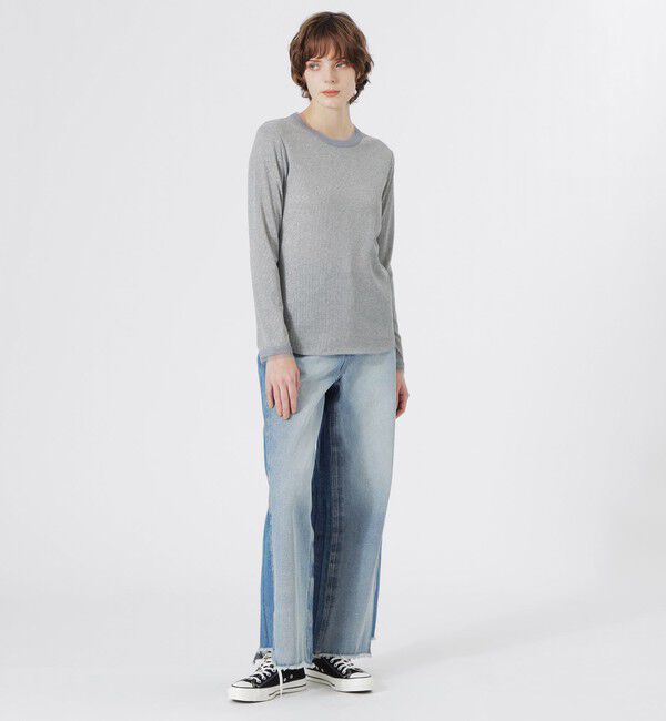  「ラメリブプルオーバー」|Tシャツ・カットソー|