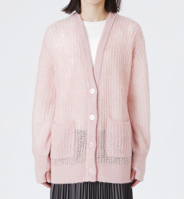  「メッシュニットオーバーカーディガン」|ニット・セーター|