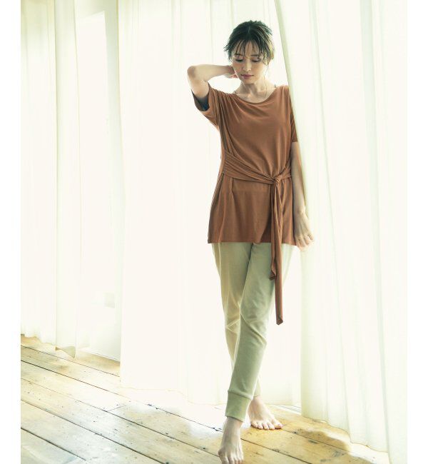 IKKA LOUNGE「リボン使いプルオーバー」|Tシャツ・カットソー|