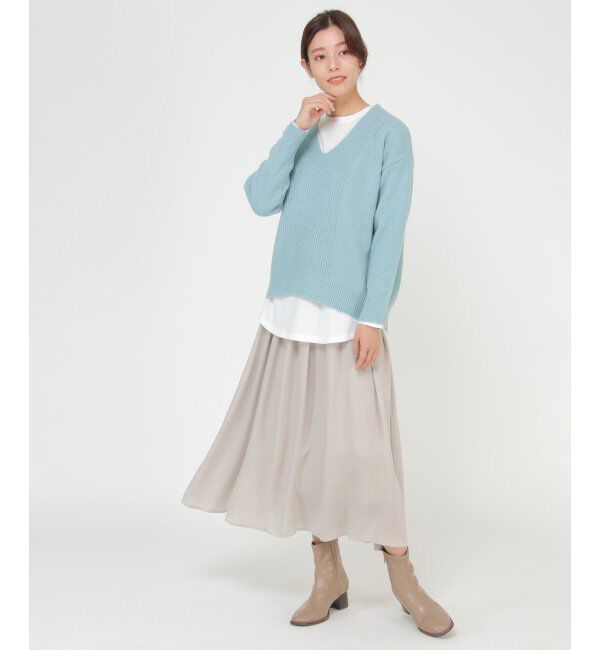 ikka「Vネックニットアンサンブル」|ニット・セーター|