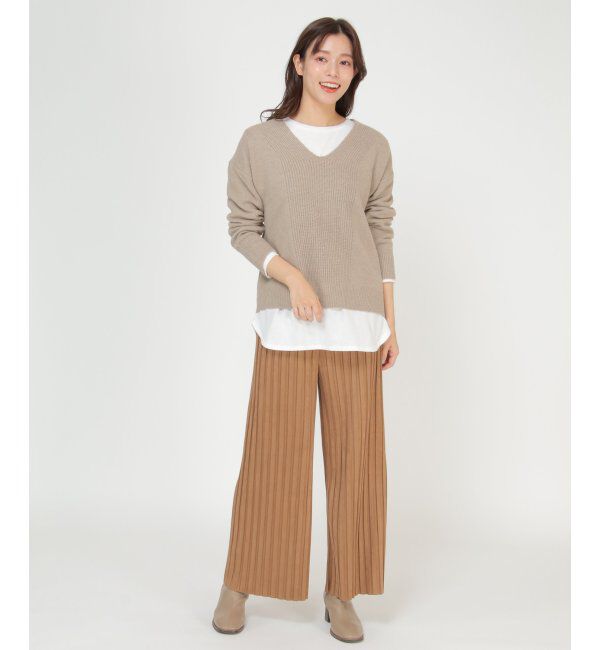 ikka「Vネックニットアンサンブル」|ニット・セーター|