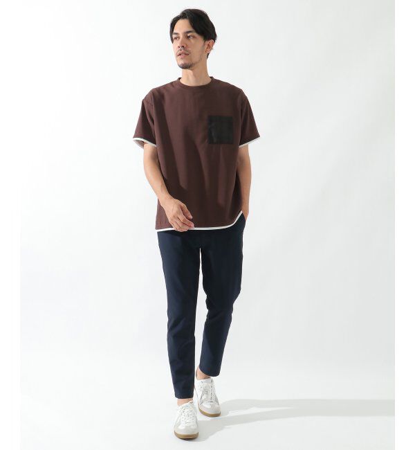 ikka「シアサッカーアンクルパンツ」|その他|