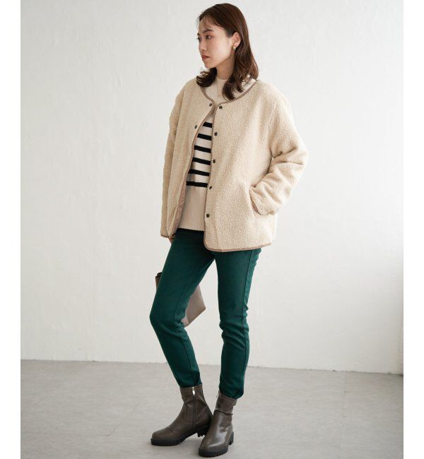 ikka「2WAYボアキルトブルゾン」|ブルゾン・スタジャン|