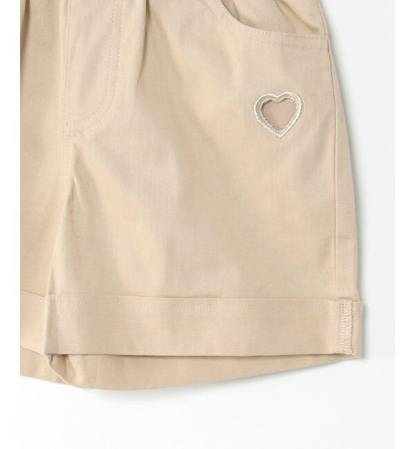ikka kids「カットアウトハート刺繍ショートパンツ（120~160cm）」|その他|