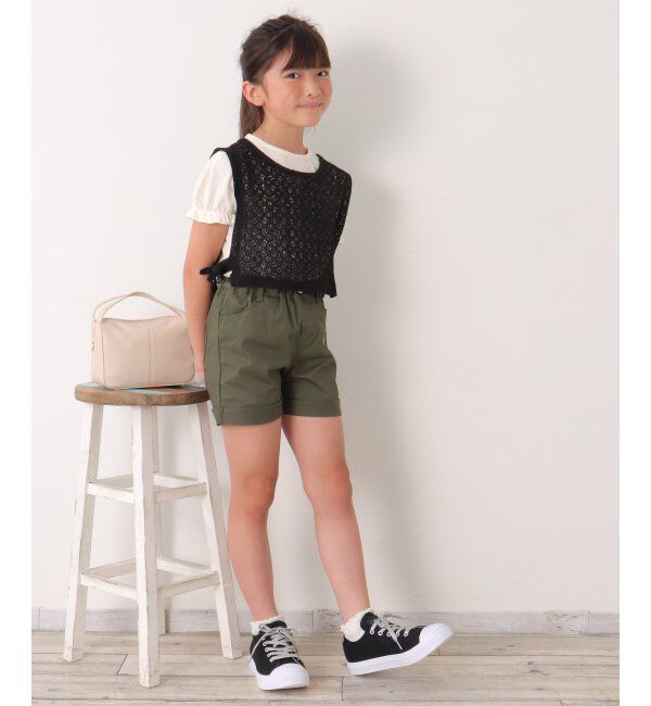 ikka kids「カットアウトハート刺繍ショートパンツ（120~160cm）」|その他|