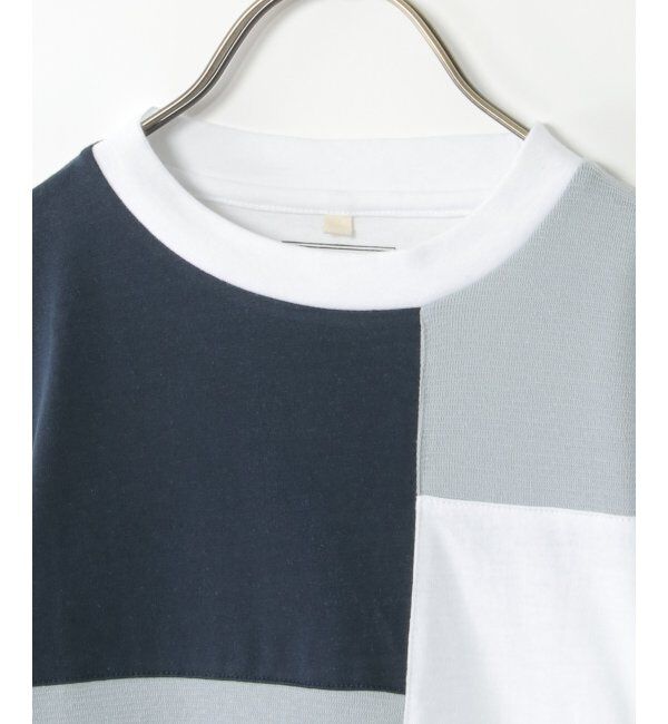 ikka kids「7分袖リップル切り替えTシャツ（120~160cm）」|Tシャツ・カットソー|