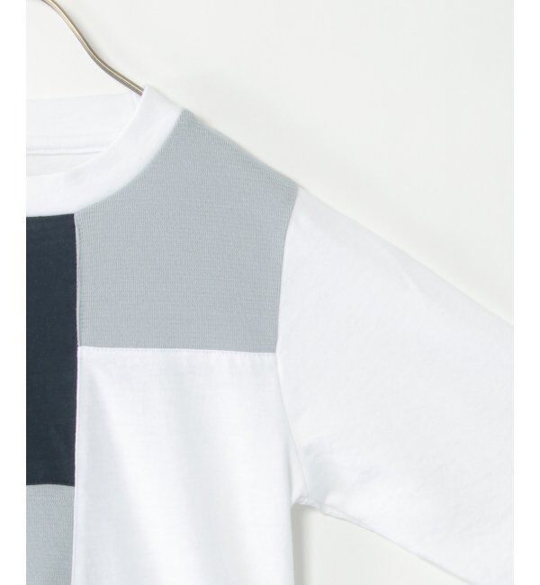 ikka kids「7分袖リップル切り替えTシャツ（120~160cm）」|Tシャツ・カットソー|